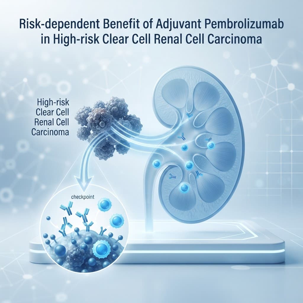 התועלת של טיפול משלים ב-Pembrolizumab בחולים עם סרטן תאי כליה בהיר בסיכון גבוה לפי רמות סיכון