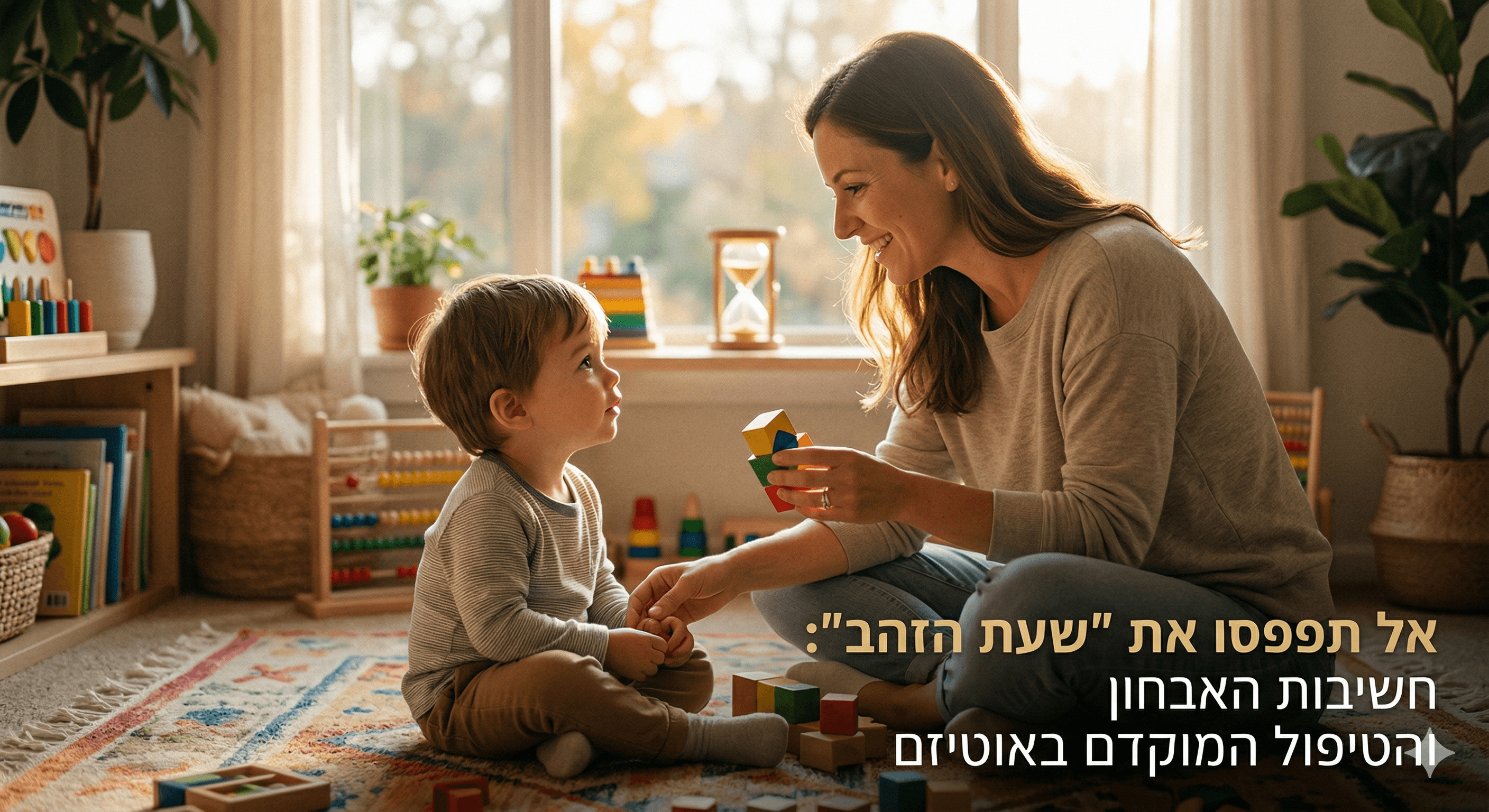 אל תפספסו את "שעת הזהב": חשיבות האבחון והטיפול המוקדם באוטיזם