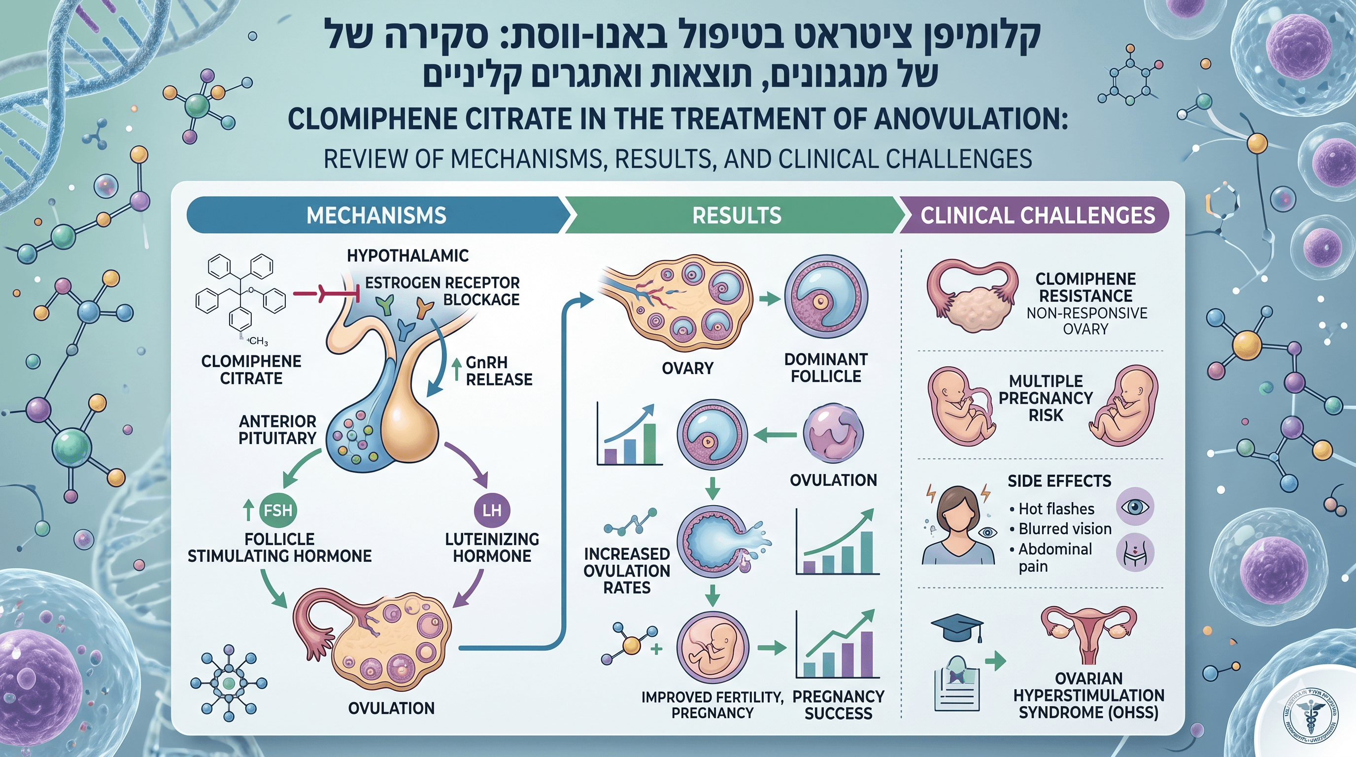קלומיפן ציטראט בטיפול באנו-ווסת: סקירה של מנגנונים, תוצאות ואתגרים קליניים