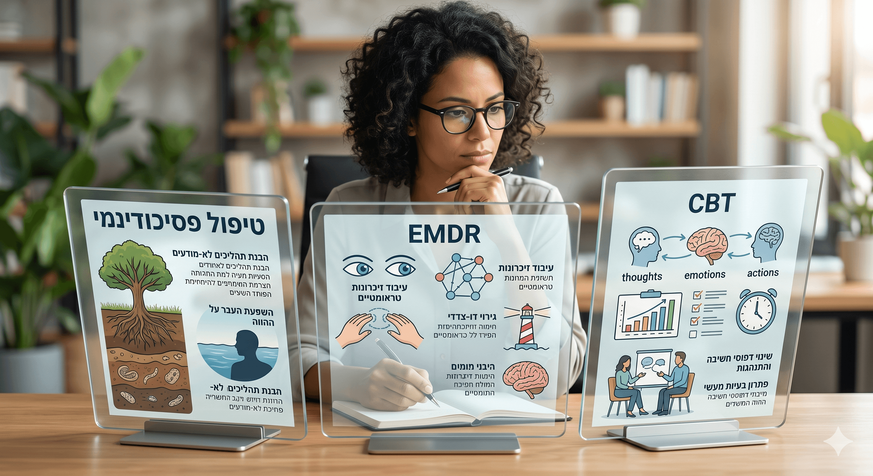 EMDR, CBT או טיפול דינמי? המדריך המלא לבחירת הטיפול הפסיכולוגי הנכון