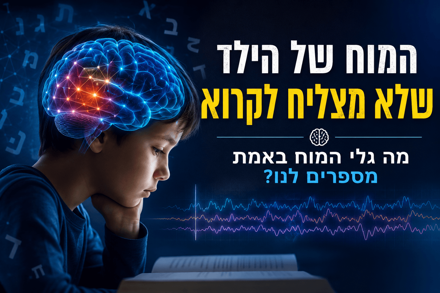 המוח של הילד שלא מצליח לקרוא: מה גלי המוח באמת מספרים לנו?