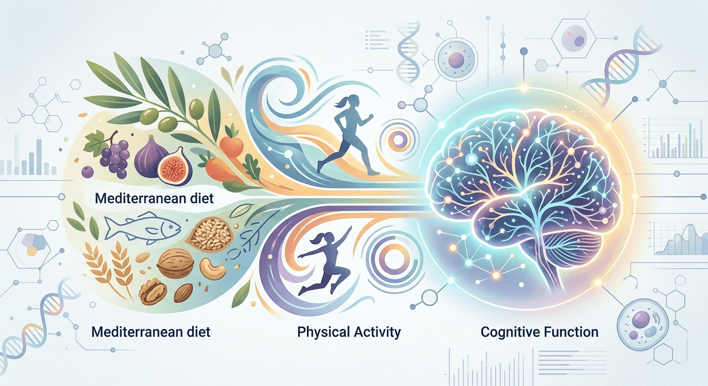 The effect of the Mediterranean diet combined with physical activity on cognitive function in older adults: a scoping review.